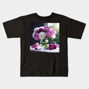 Peonies Kids T-Shirt